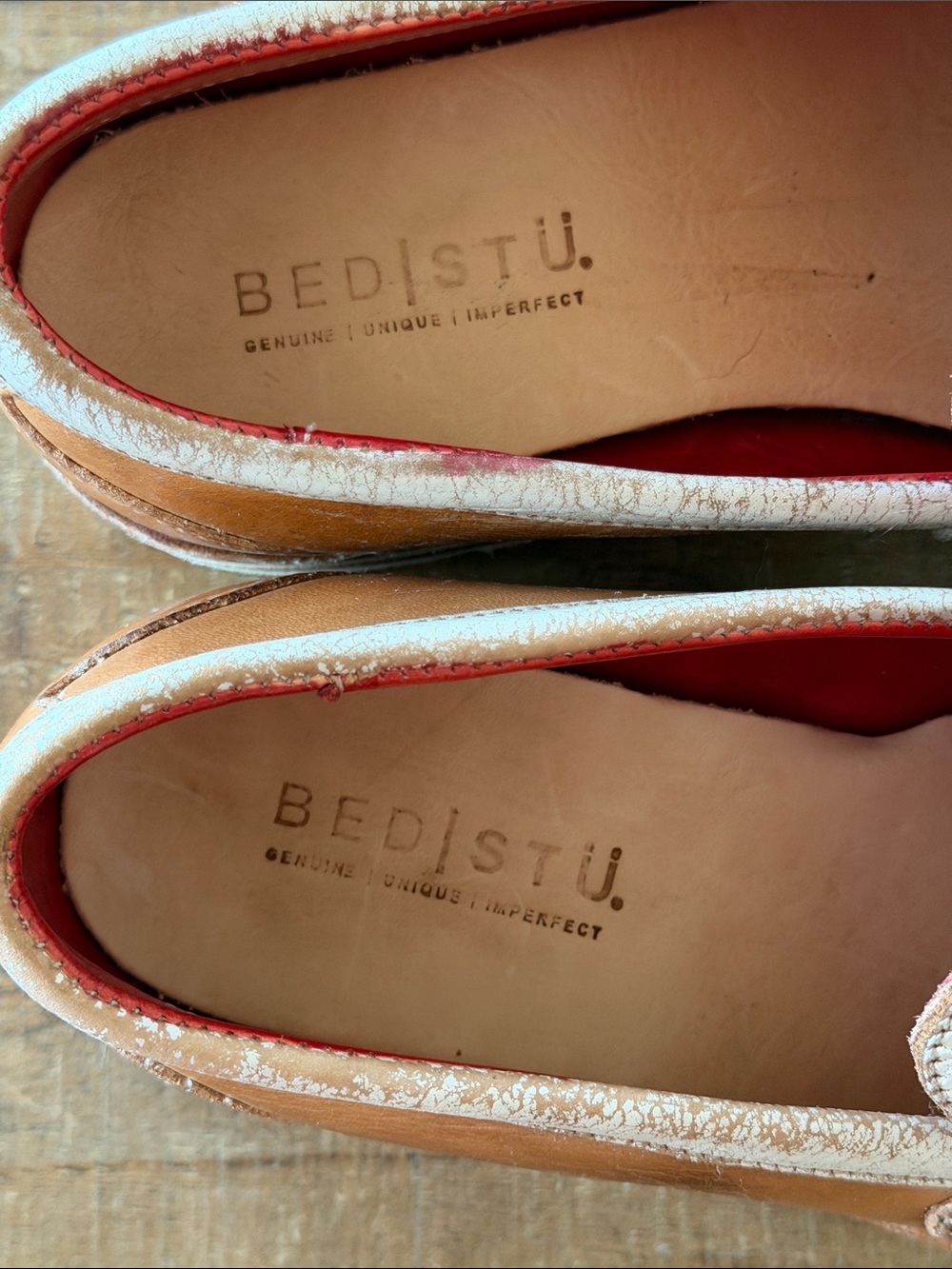 Bed Stu Reina III Tan Rustic NectarLux Leather Loafers - Picture 13 of 15